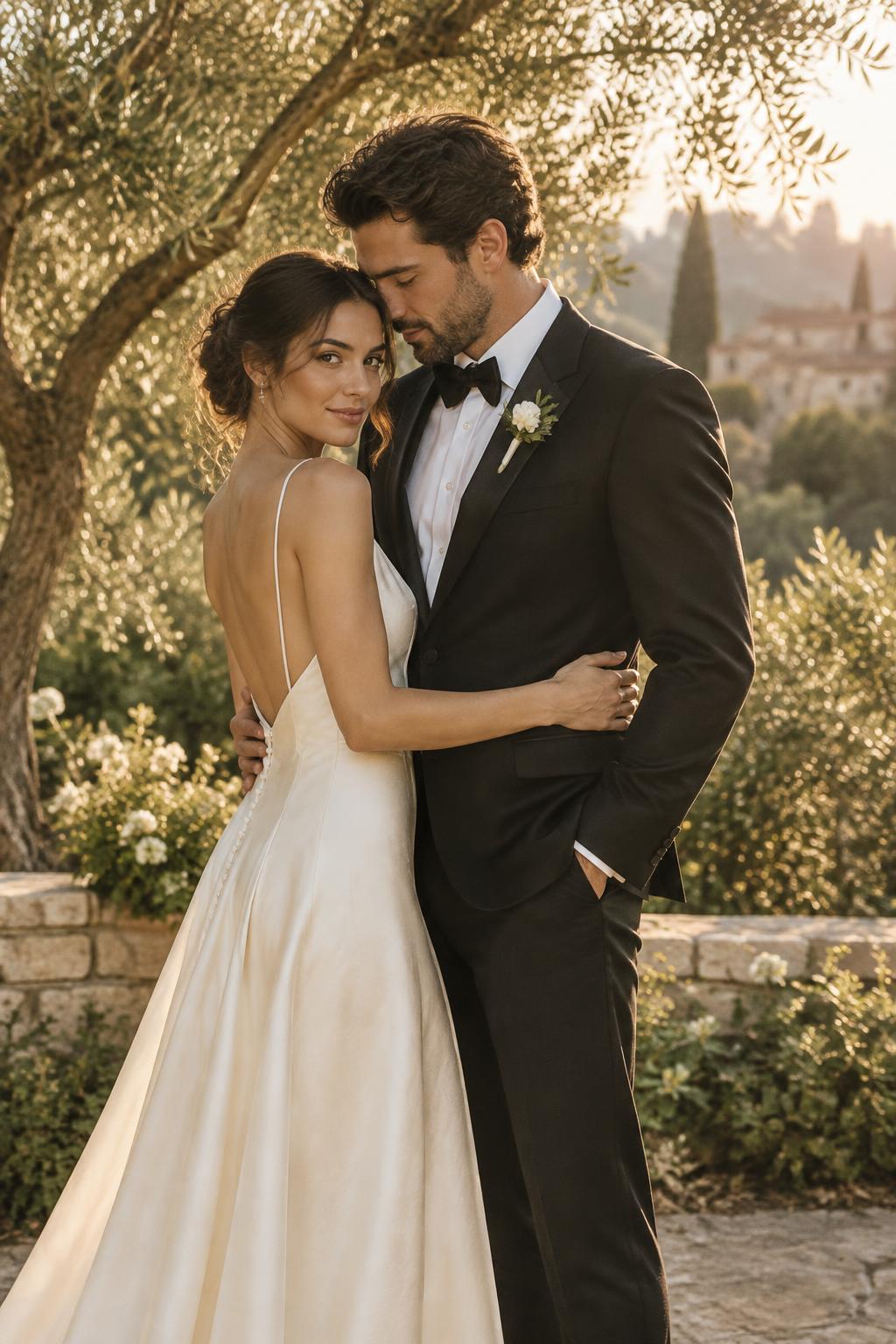 Pareja ficticia de novios